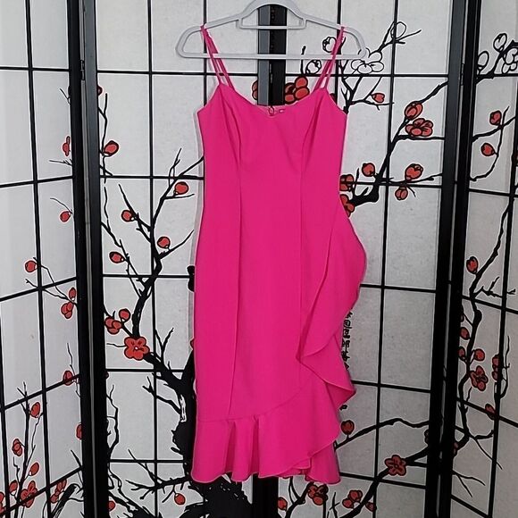 Likely LAVERNA FITTED MIDI DRESS IN FUCHSIA - Picture 3 of 12